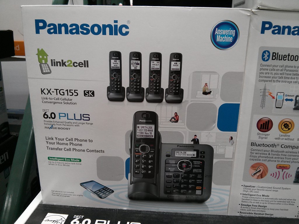 Panasonic KX-TG155 Cordless Phone Costco