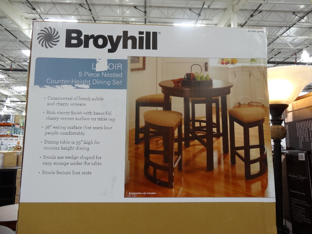 Broyhill Lenoir 5-Piece Counter Height Dining Set Costco 5