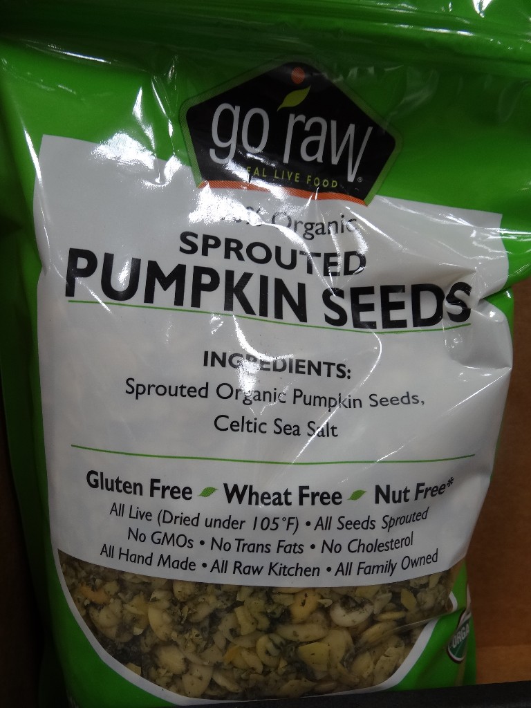 Go Raw Organic Sprouted Pumpkin Seeds Costco