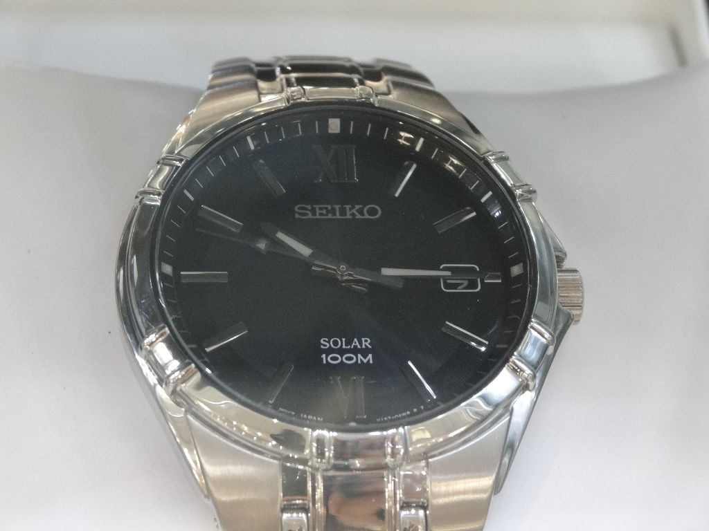 Seiko Solar Black Dial Watch