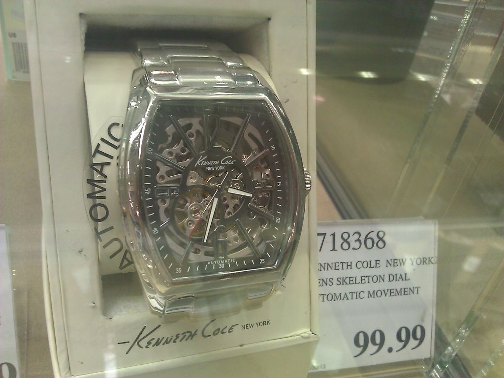 Kenneth Cole Men's Skeleton Dial Costco