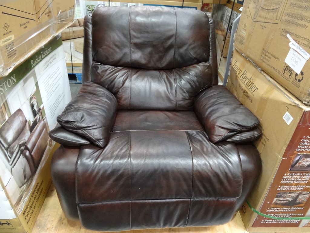 Woodworth Easton Leather Recliner Costco
