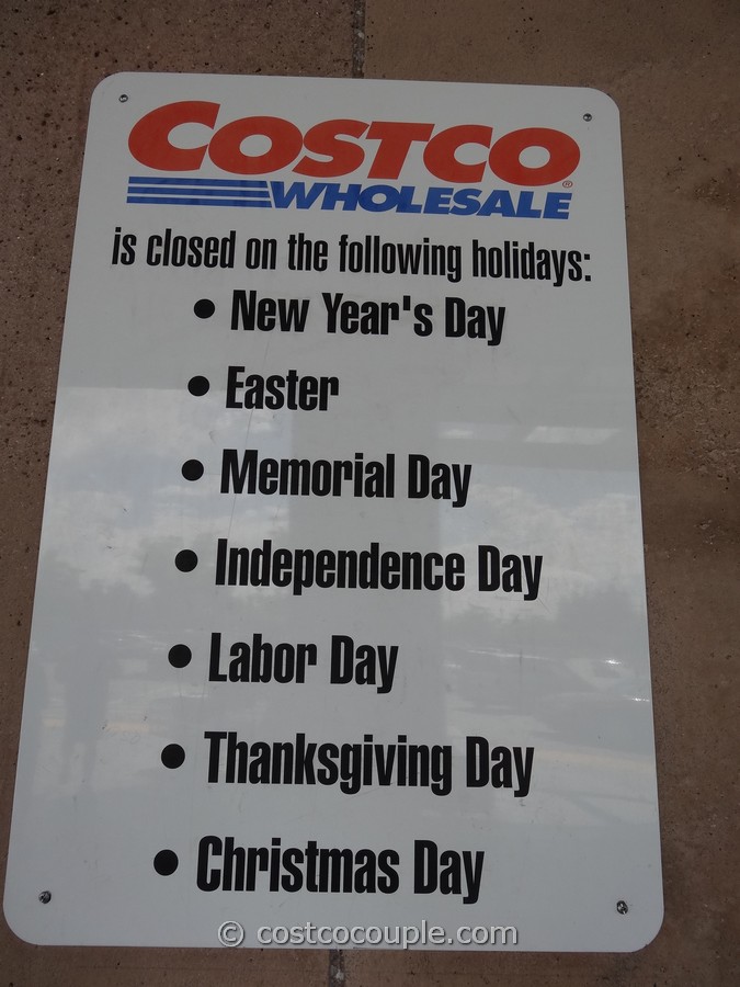 Costco is closed on Thursday 11/27/14 for Thanksgiving
