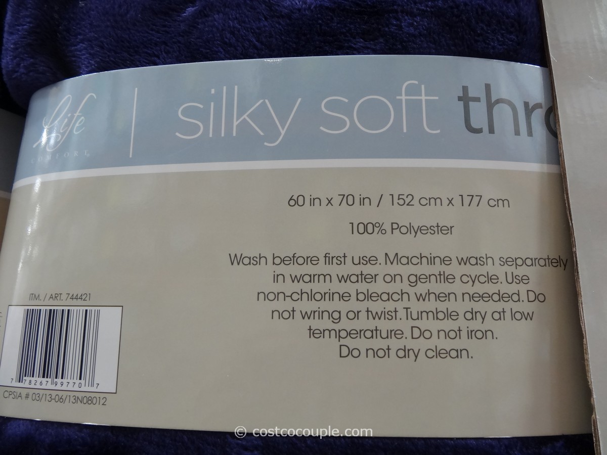 Life Comfort Silky Soft Plush Throw