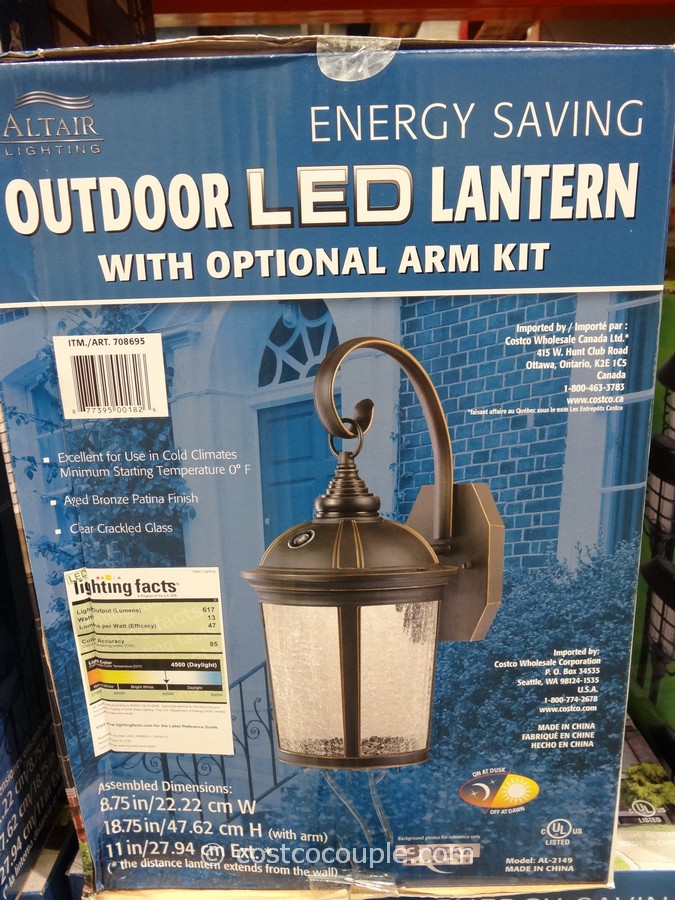 Outdoor Led Lantern, Outdoor Coach Lights Dusk To Dawn Costco