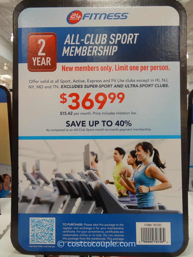 24 Hour Fitness membership