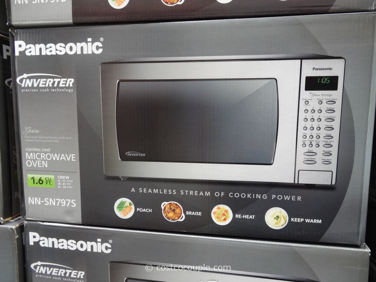 Panasonic 1.6 cu ft Stainless Steel Inverter Microwave Oven