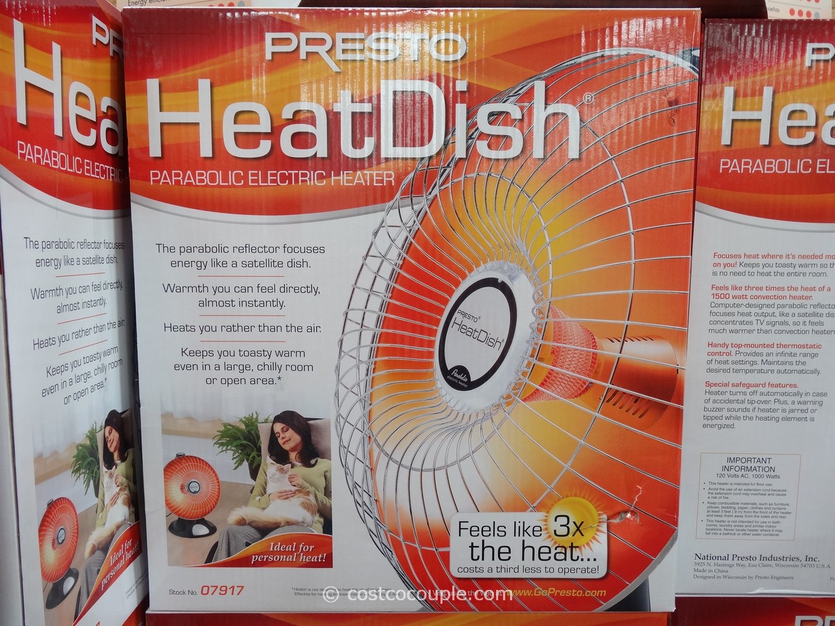 Presto Heatdish Parabolic Heater Costco 1