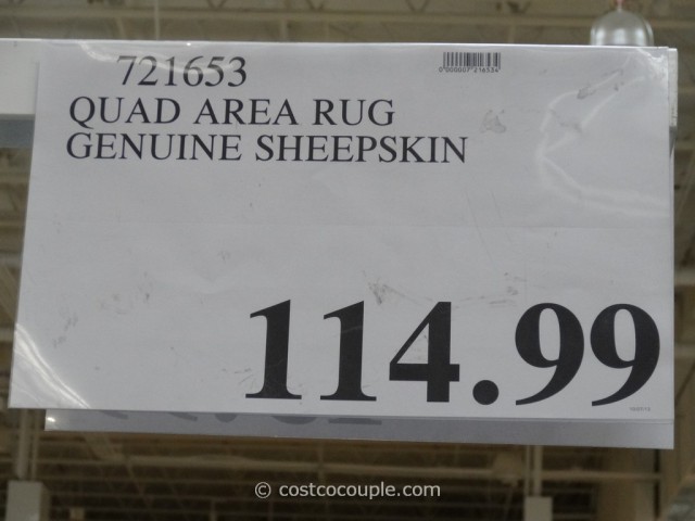 Quad Genuine Sheepskin Area Rug, Genuine Sheepskin Rug Costco