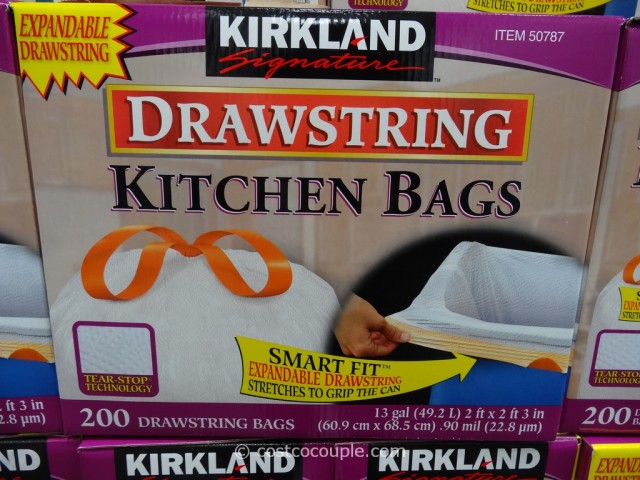 Kirkland Signature 13 Gal Drawstring Kitchen Bags