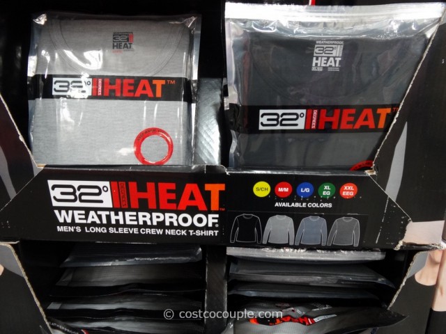 Weatherproof 32 Degrees Heat Men’s Long Sleeve Crew