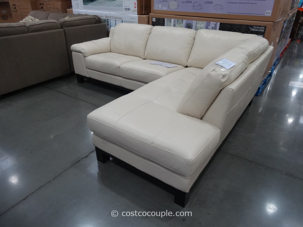 Htl Manhattan Leather Sectional, Leather Sectional Sofa Costco