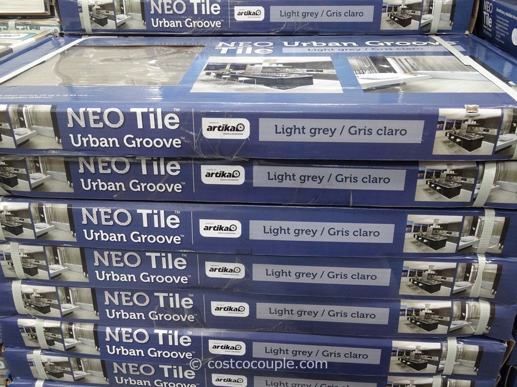 Neo Tile Urban Groove Light Grey, Costco Floor Tiles
