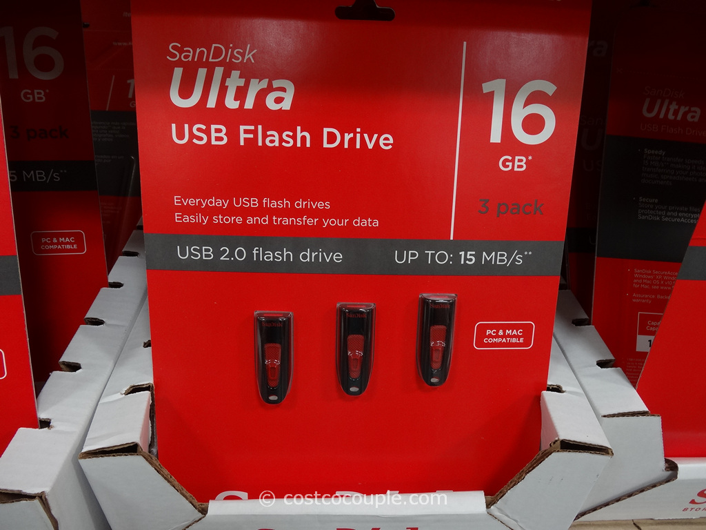 Sandisk 16GB Cruzer USB Flash Drive Costco 1
