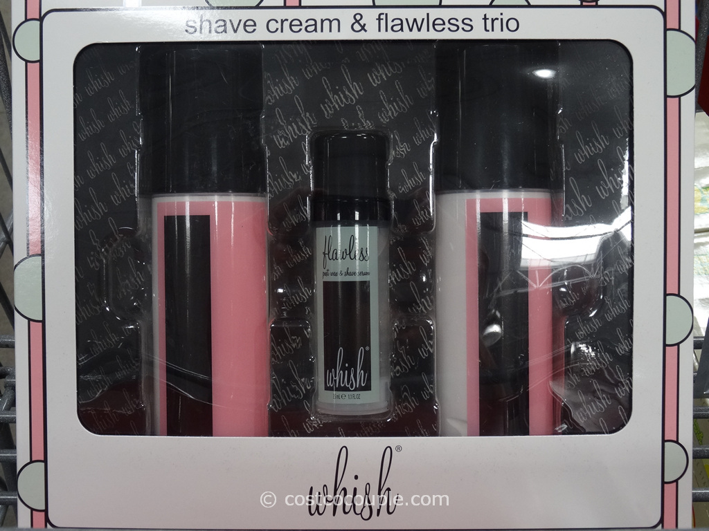 Whish Shave Cream And Flawless Trio