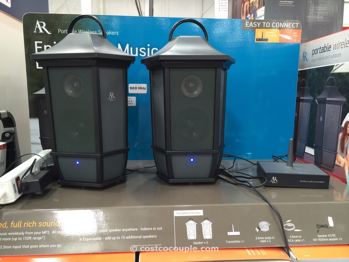 Acoustic Research Indoor Outdoor Portable Speakers Costco 5