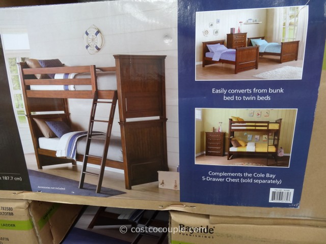 Bayside Furnishings Cole Bay Twin Over, Bayside Twin Over Full Bunk Bed Instructions