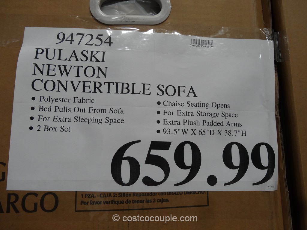 Pulaski Newton Chaise Sofa Bed