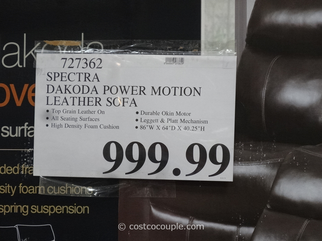 spectra dakoda power motion leather sofa