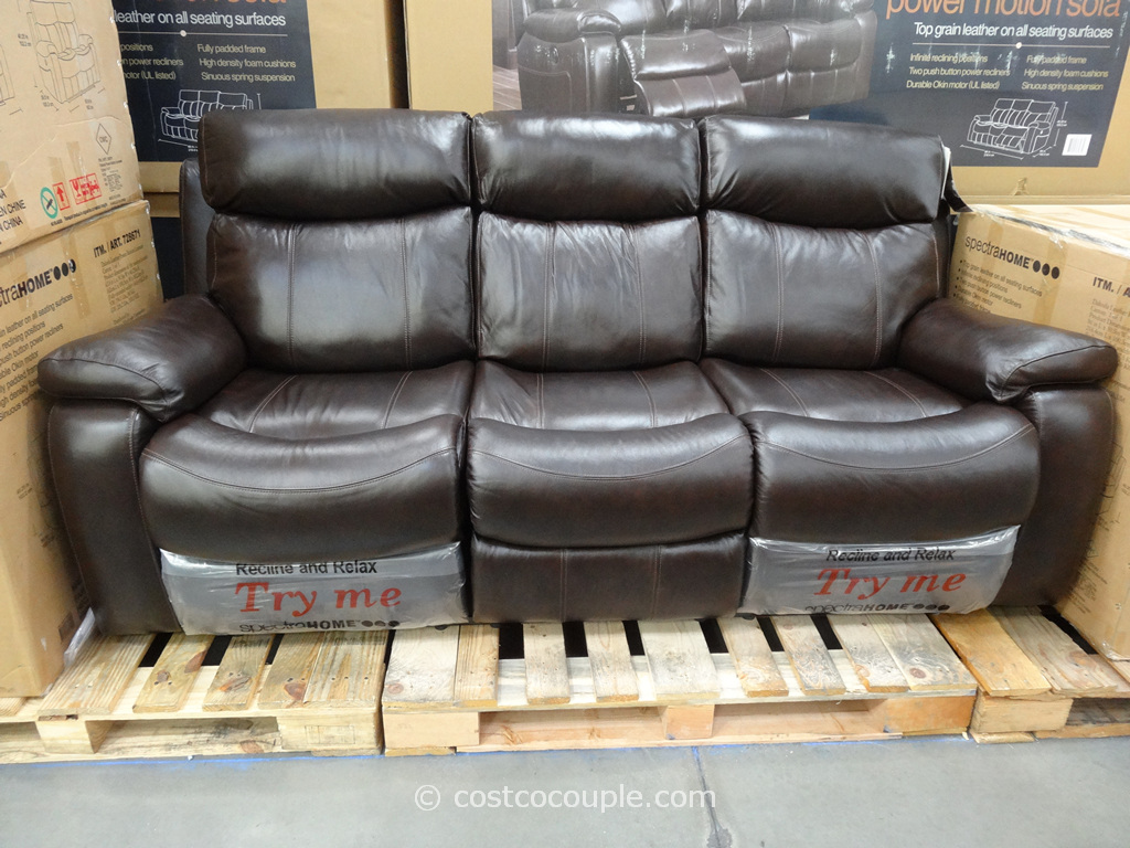 spectra dakoda power motion leather sofa