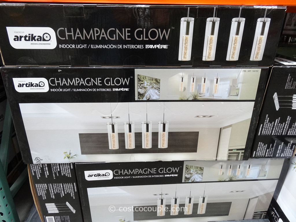 Ampere Champagne Glow Lighting Fixture