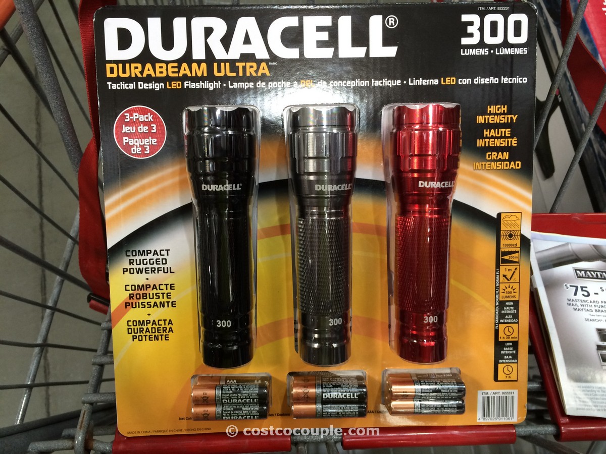 Duracell 3 pack LED Flashlights Costco 2