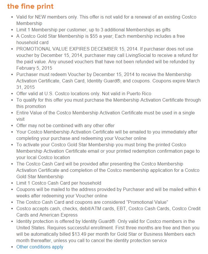 Living Social Costco Deal