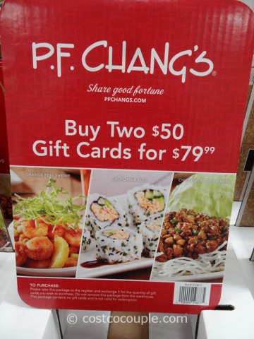 Gift Card Pf Changs Costco 1