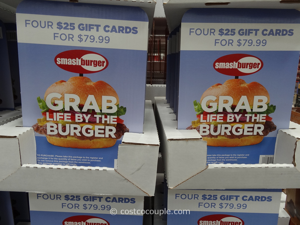 Gift Card Smash Burger Costco 1