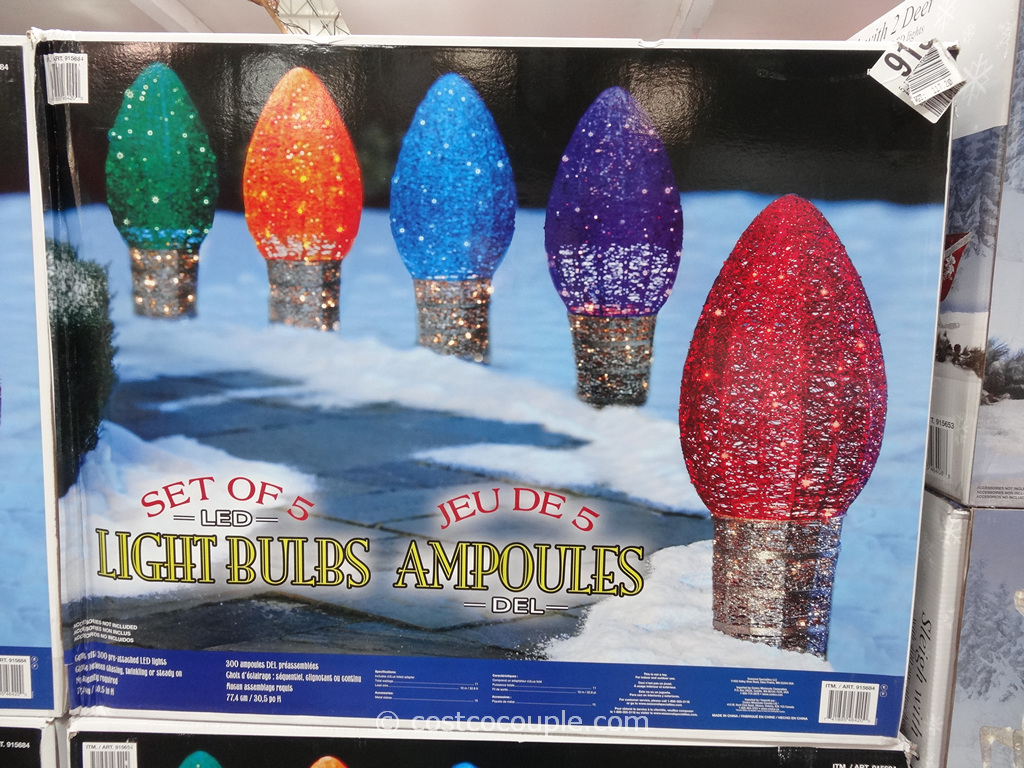 Set of 5 LED Light Bulbs Costco 1