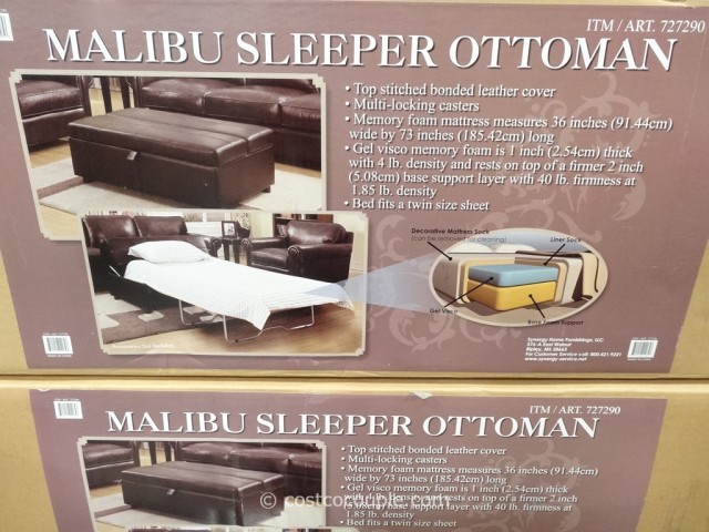 Synergy Malibu Sleeper Ottoman, Ottoman Twin Bed Sleeper