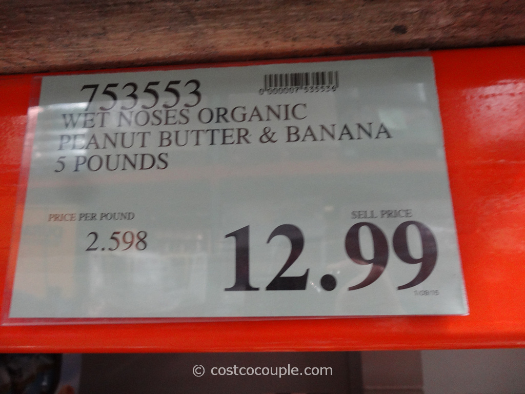 Wet Noses Organic Peanut Butter and Banana Dog Treats