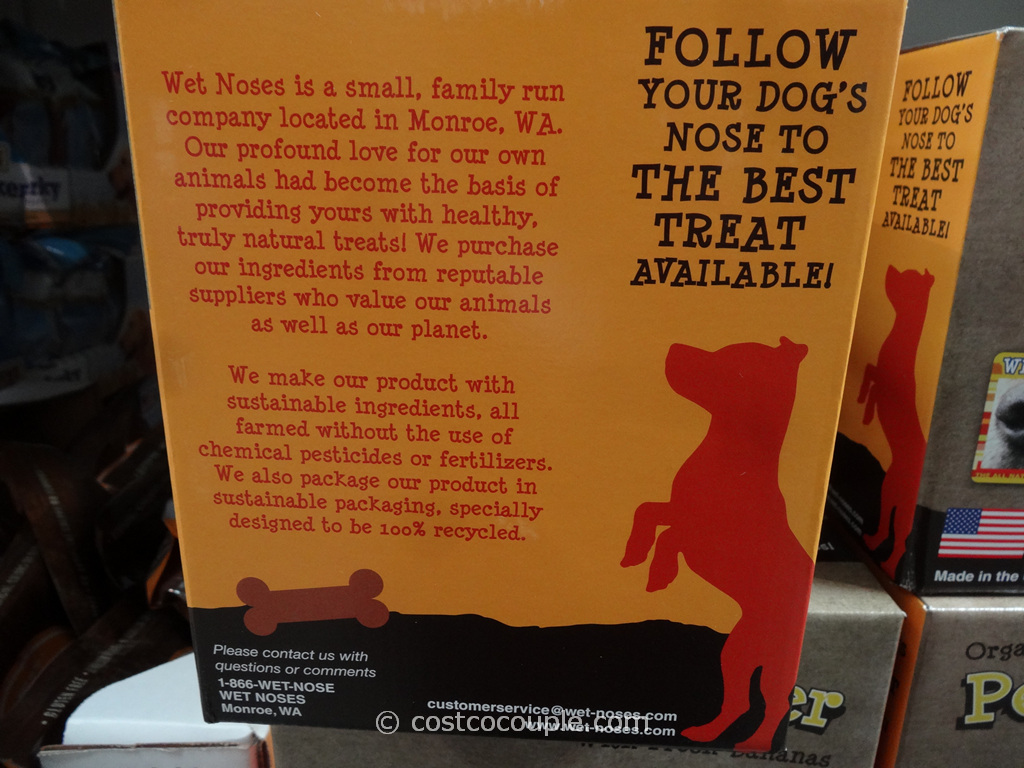 Wet Noses Organic Peanut Butter and Banana Dog Treats