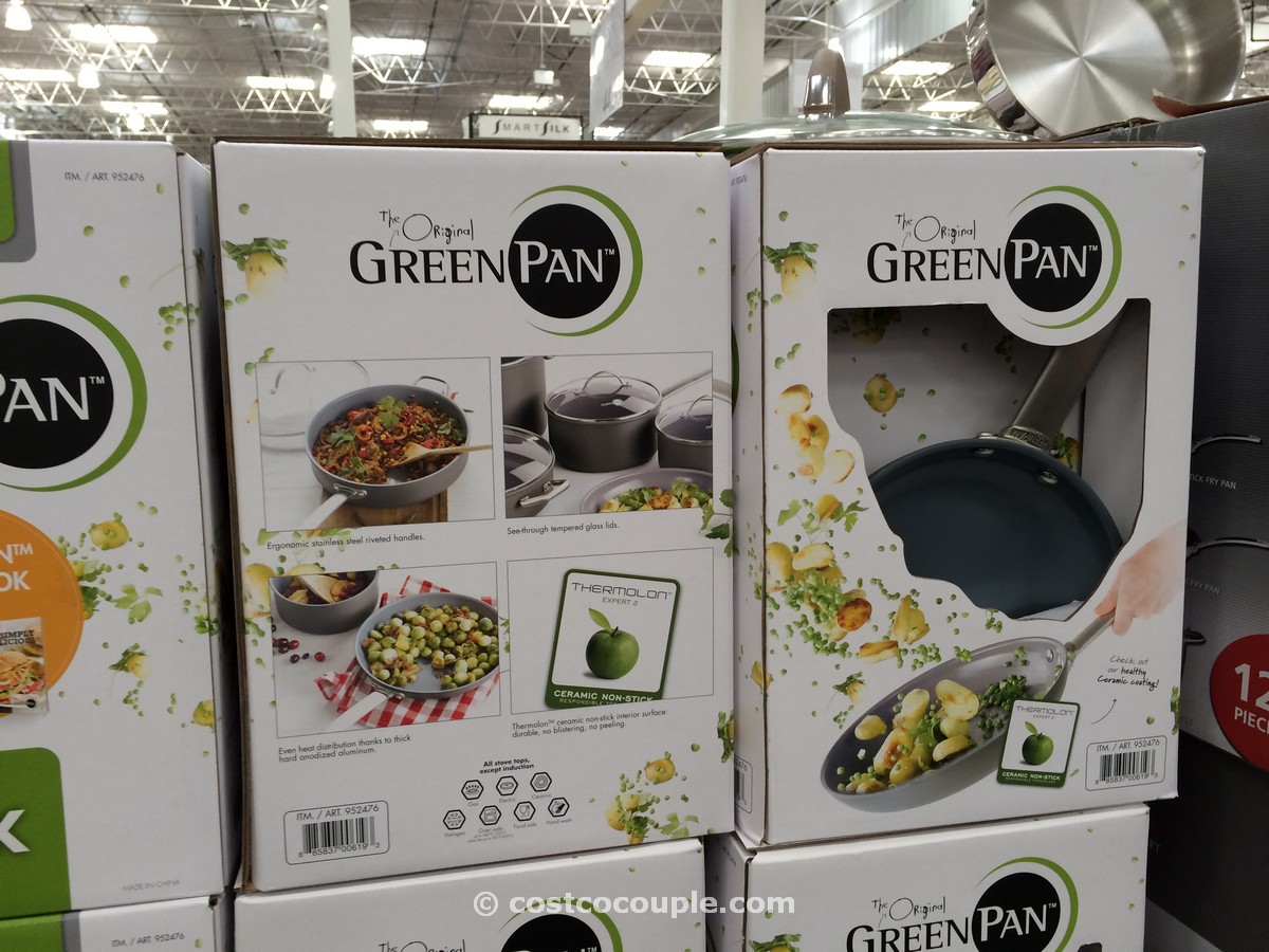 GreenPan 10 Piece Ceramic Non Stick Cookware Set Costco 3 