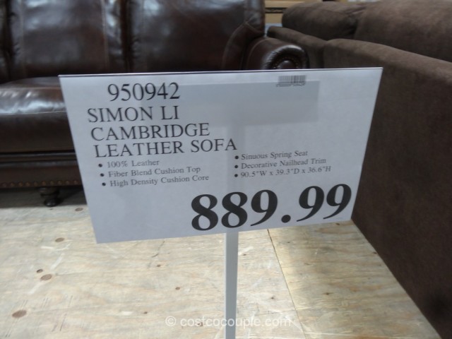 Simon Li Cambridge Leather Sofa