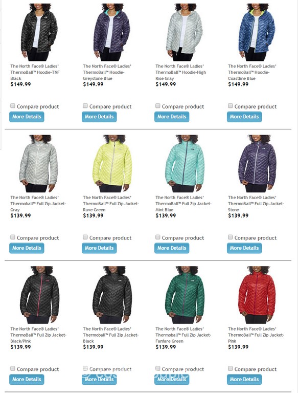 The North Face Thermoball Jackets