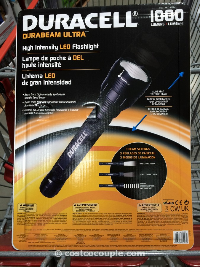 Duracell LED Flashlight 1000 Lumens Costco 2