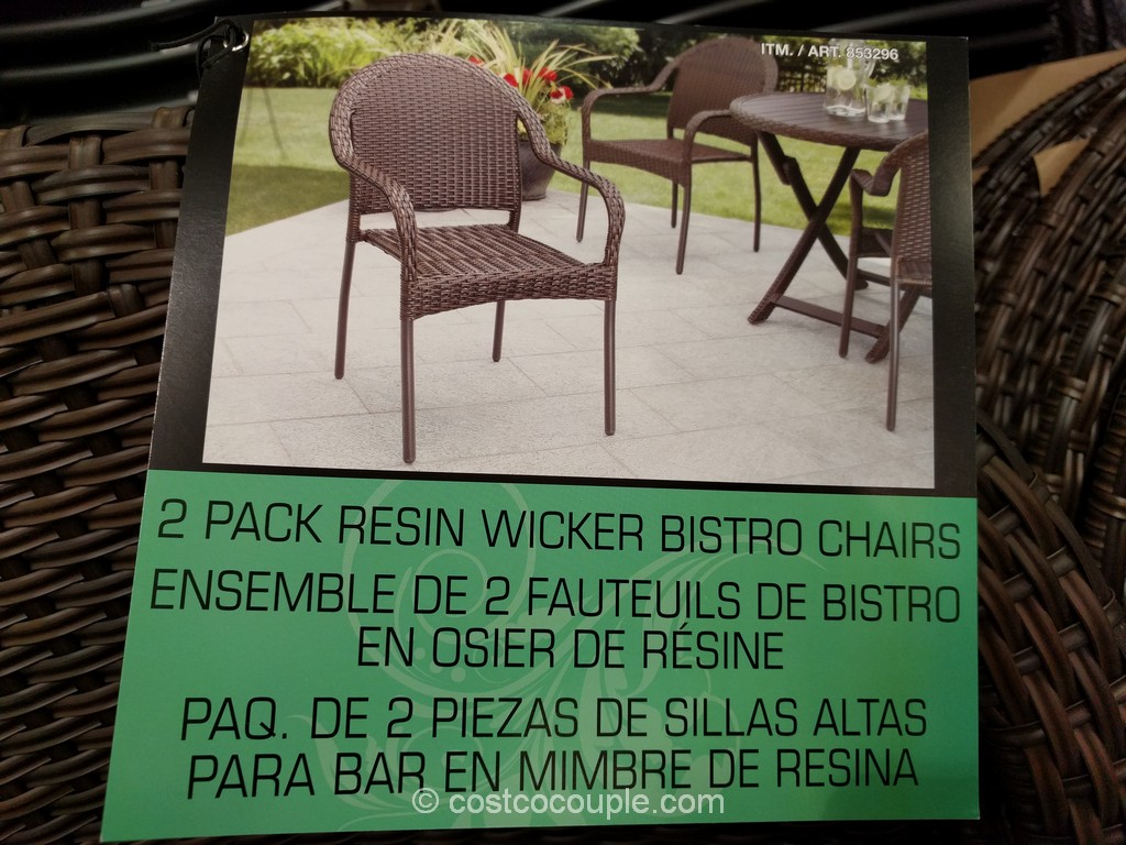 Resin Bistro Wicker Chair