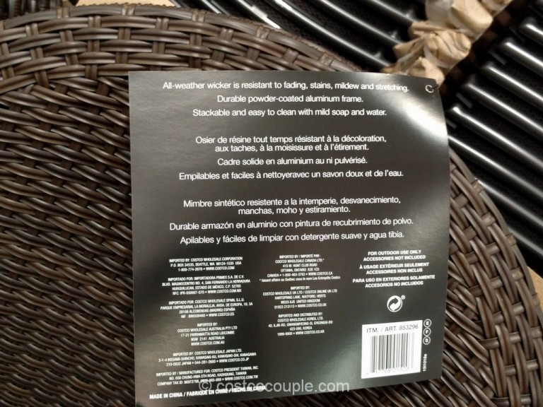 Resin Bistro Wicker Chair