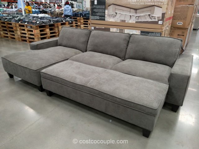 Chaise Sofa With Storage Ottoman, Chaise Sectional Sofa With Storage Ottoman