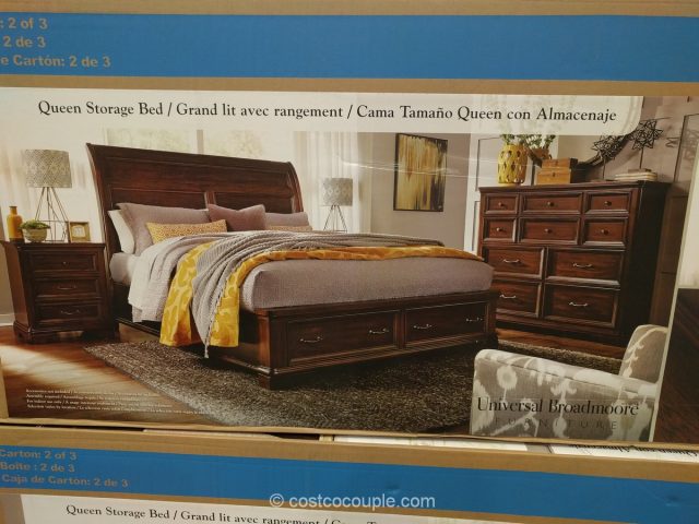 Universal Broadmoore Storage Bed, Costco Sleigh Bed King Size