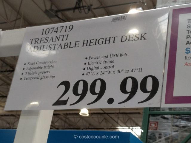 Tresanti Adjustable Height Desk, Tresanti 47 Adjustable Height Desk Weight Limit