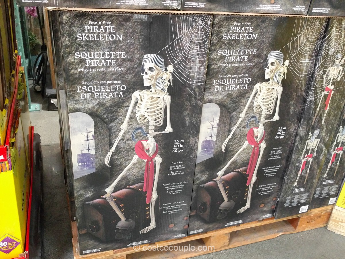 60Inch PoseNStay Pirate Skeleton