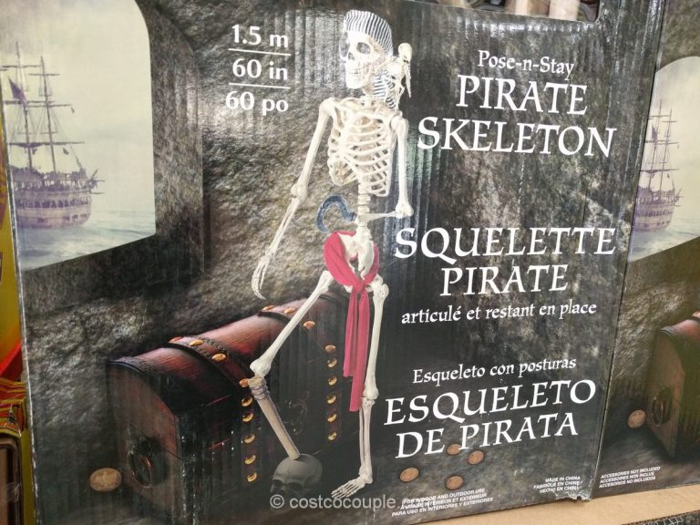 60-Inch Pose-N-Stay Pirate Skeleton