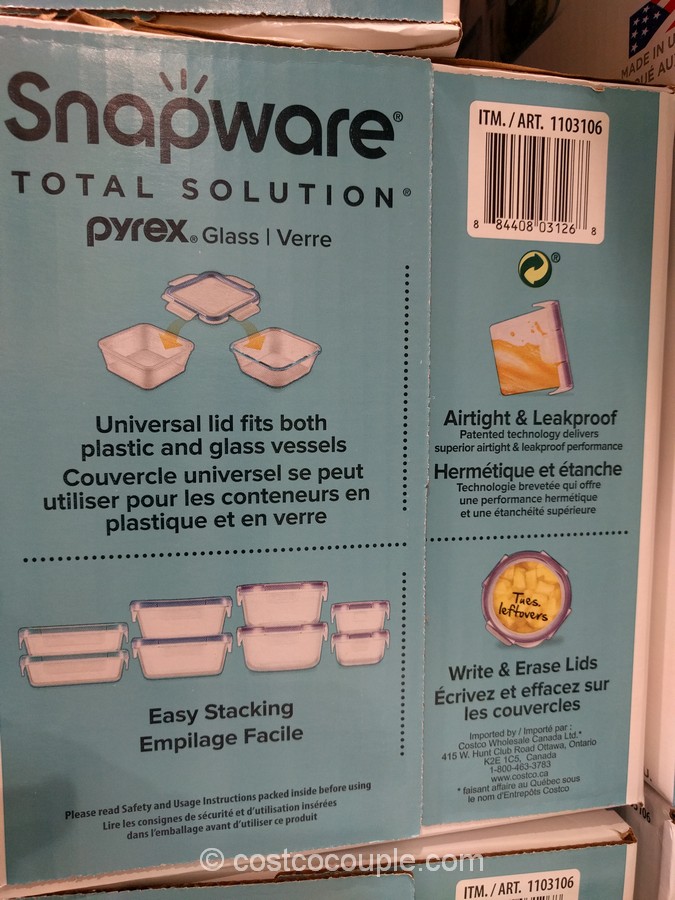 Snapware 18Piece Glass Food Storage Set