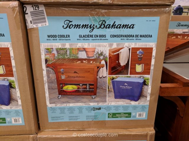 Tommy Bahama Wood Cooler