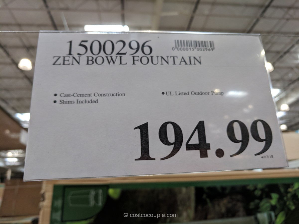 Zen Bowl Outdoor Fountain