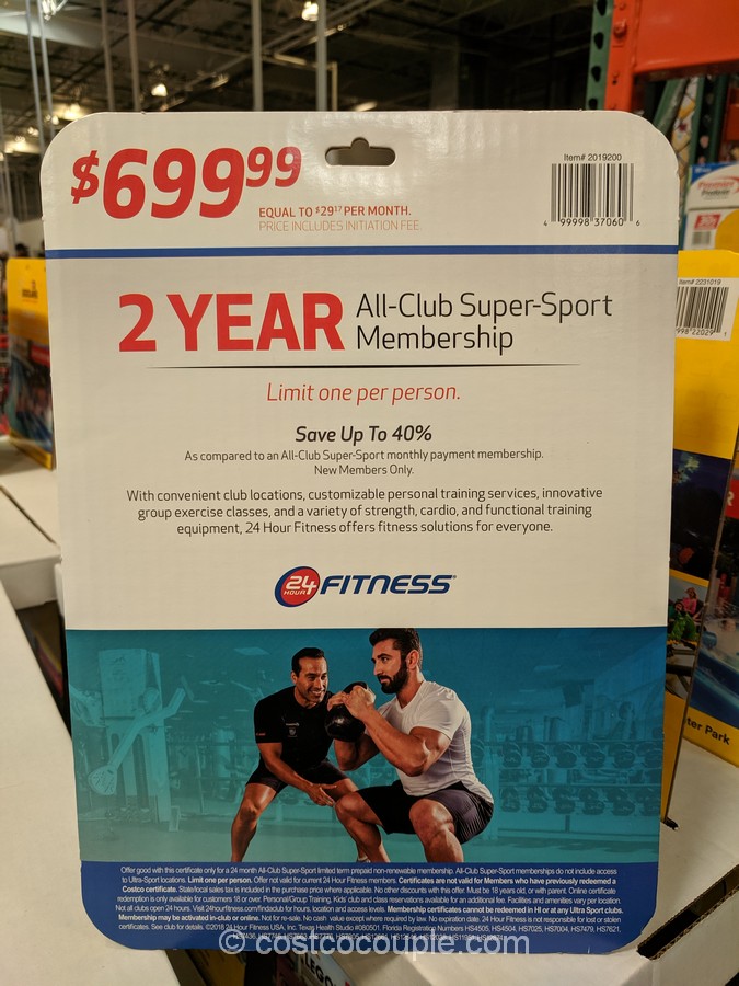 5 Day Does Costco Sell 24 Hour Fitness Memberships for Women