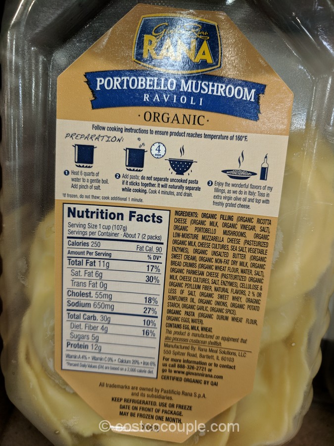 Rana Organic Portobello Mushroom Ravioli