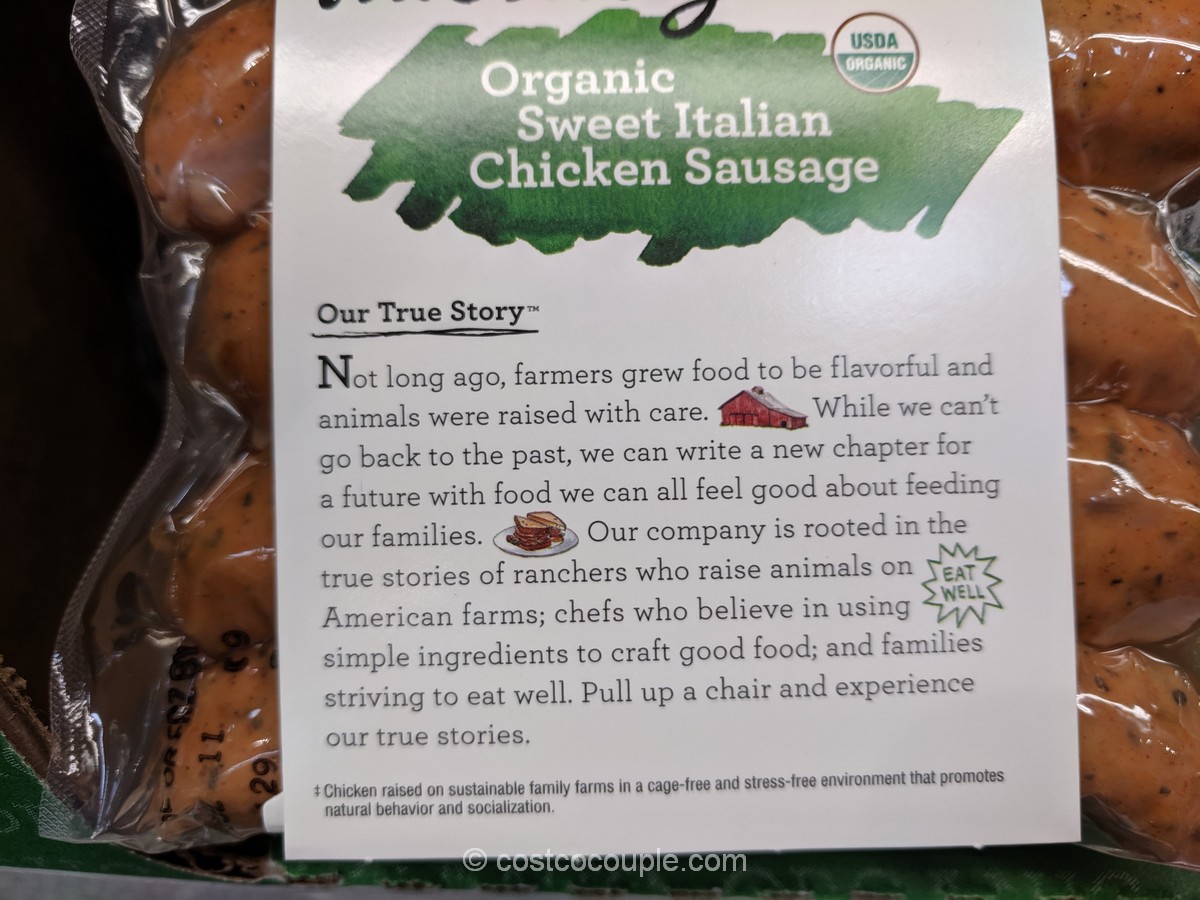 True Story Organic Sweet Italian Chicken Sausage